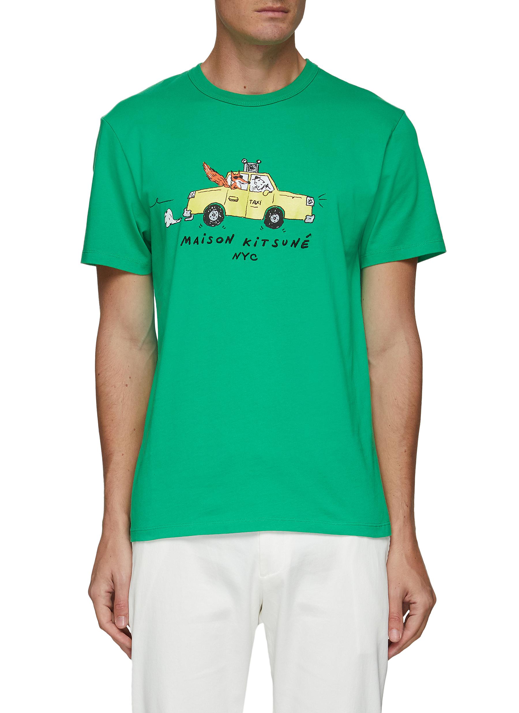 Taxi fox graphic print t-shirt