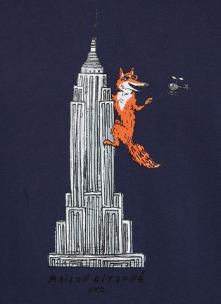  - MAISON KITSUNÉ - Empire fox graphic print sweatshirt
