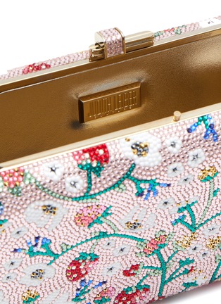 Detail View - Click To Enlarge - JUDITH LEIBER - Rhinestone Embellished Strawberry Patch Clutch