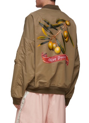 Back View - Click To Enlarge - DOUBLET - OLIVE PRINT MA-1 BOMBER JACKET