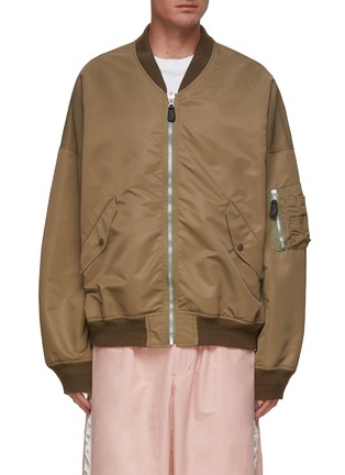 Main View - Click To Enlarge - DOUBLET - OLIVE PRINT MA-1 BOMBER JACKET