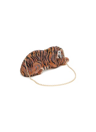 Detail View - Click To Enlarge - JUDITH LEIBER - Bengal Tiger' Rhinestone Embellished Box Clutch