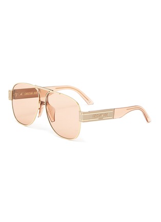 Main View - Click To Enlarge - DIOR - DiorSignature A3U' Acetate Metal Pilot Sunglasses