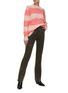 Figure View - Click To Enlarge - ACNE STUDIOS - Distressed wide stripe sweater