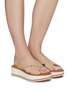 Figure View - Click To Enlarge - CLERGERIE - FREEDOM7' CROSSBAND SANDALS