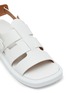 Detail View - Click To Enlarge - CLERGERIE - ‘Ramona' double band slingback leather sandals