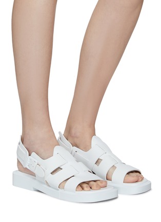 Figure View - Click To Enlarge - CLERGERIE - ‘Ramona' double band slingback leather sandals