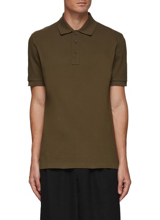 Main View - Click To Enlarge - BOTTEGA VENETA - BOTTEGA EMBROIDERY PIQUET COTTON POLO