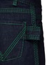  - BOTTEGA VENETA - 3-Stitch Overlock Embroidery Detail Denim Shorts