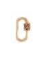 Main View - Click To Enlarge - MARLA AARON - ‘Stoned BabyLock' Sapphire Pave 14k Gold Pendant