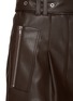3.1 PHILLIP LIM - Vegan Leather Belted Waist Utility Shorts