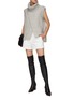 Figure View - Click To Enlarge - 3.1 PHILLIP LIM - Sleeveless Fisherman Rib Cowl Neck Sweater