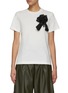 3.1 PHILLIP LIM - Deconstructed Floral Appliqué Cotton T-shirt