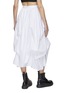 Back View - Click To Enlarge - ALEXANDER MCQUEEN - GATHERED DETAIL COTTON POPLIN MAXI SKIRT