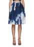 Main View - Click To Enlarge - ALEXANDER MCQUEEN - BLUE SKY PRINT GATHERED DETAIL MIDI SKIRT