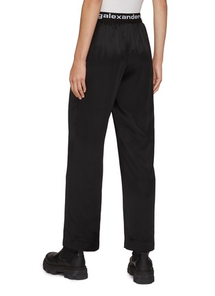 Back View - Click To Enlarge - T BY ALEXANDER WANG - LOGO PULL-ON ELASTIC PANTS