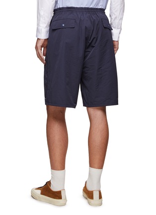 Back View - Click To Enlarge - COMME DES GARÇONS HOMME - ELASTICATED DRAWSTRING WAIST RELAXED FIT SHORTS