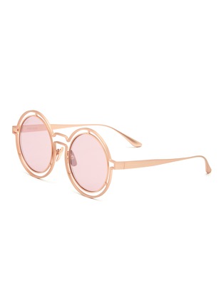 Main View - Click To Enlarge - A. SOCIETY - Suzie' Metal Round Sunglasses