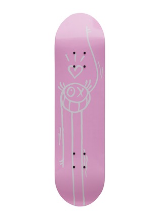 Main View - Click To Enlarge - MR. A - x Lane Crawford Painted Skateboard – Pink/White