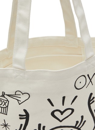 Detail View - Click To Enlarge - MR. A - x Lane Crawford Canvas Tote – White/Black
