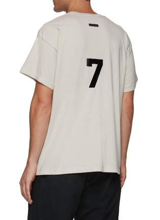 Back View - Click To Enlarge - FEAR OF GOD - 7 LOGO PLAIN COTTON T-SHIRT