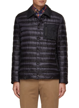 Main View - Click To Enlarge - HERNO - Nylon Snap Button Up Puffer Shirt