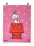 Main View - Click To Enlarge - MR. A - Limited Edition 'Snoopy & Woodstock On Red House' Spray Painted Print — Pink