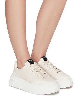 Figure View - Click To Enlarge - ASH - Impuls' Logo Platform Leather Lace Up Sneakers
