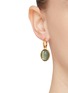 Figure View - Click To Enlarge - GOOSSENS - ‘Talisman' asymmetric cabochons 24k gold-plated earrings