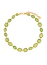 Main View - Click To Enlarge - GOOSSENS - ‘Cabochons' tinted crystal 24k gold-plated necklace