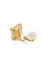 Detail View - Click To Enlarge - GOOSSENS - ‘Stones' natural rock crystal 24k gold-plated stud earrings