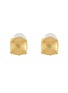 Main View - Click To Enlarge - GOOSSENS - ‘Stones' natural rock crystal 24k gold-plated stud earrings