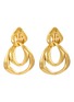 Main View - Click To Enlarge - GOOSSENS - ‘Spirale' 24k gold-plated drop earrings