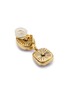 Detail View - Click To Enlarge - GOOSSENS - ‘Cabochons' tinted crystal drop 24k gold-plated earrings