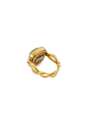 Detail View - Click To Enlarge - GOOSSENS - ‘Cabochons' tinted crystal 24k gold-plated ring