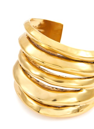 Detail View - Click To Enlarge - GOOSSENS - ‘Spirale' 24k gold-plated cuff