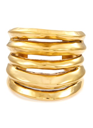 Main View - Click To Enlarge - GOOSSENS - ‘Spirale' 24k gold-plated cuff