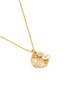 Detail View - Click To Enlarge - GOOSSENS - ‘TALISMAN’ GOLD-PLATED PAVOT PENDANT COLLIER NECKLACE