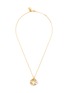 Main View - Click To Enlarge - GOOSSENS - ‘TALISMAN’ GOLD-PLATED PAVOT PENDANT COLLIER NECKLACE