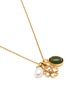 Detail View - Click To Enlarge - GOOSSENS - ‘TALISMAN’ GOLD-PLATED TRIO CHARM COLLIER NECKLACE