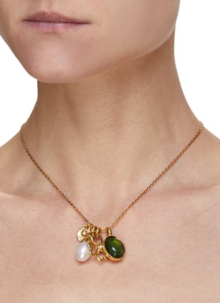 Figure View - Click To Enlarge - GOOSSENS - ‘TALISMAN’ GOLD-PLATED TRIO CHARM COLLIER NECKLACE