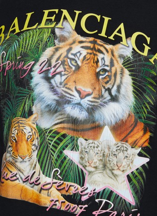  - BALENCIAGA - Year of the Tiger Graphic Print Reversible T-shirt