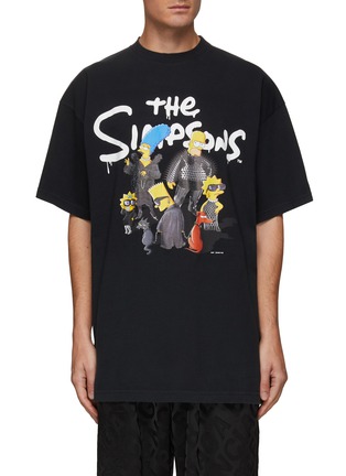Main View - Click To Enlarge - BALENCIAGA - X THE SIMPSONS OVERSIZED VINTAGE T-SHIRT