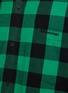 BALENCIAGA - Logo Chest Pocket Buffalo Check Padded Flannel Jacket