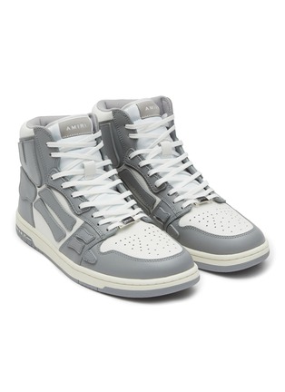 Detail View - Click To Enlarge - AMIRI - ‘Skel' x-ray appliqué high-top leather sneakers