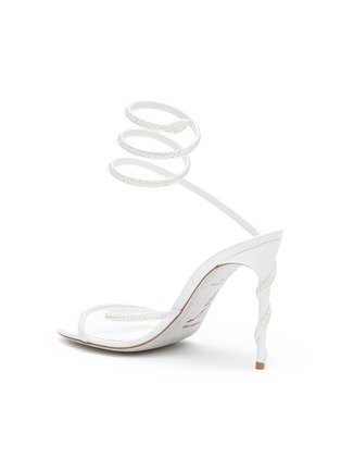  - RENÉ CAOVILLA - Cleo' Strass Embellished Anklet Satin Sandals