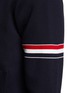  - THOM BROWNE  - Tricolour Stripe Detail Polo Bomber Jacket
