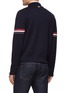 Back View - Click To Enlarge - THOM BROWNE  - Tricolour Stripe Detail Polo Bomber Jacket