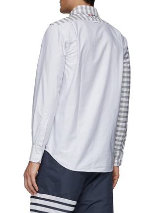 Back View - Click To Enlarge - THOM BROWNE  - POCKET DETAIL GINGHAM CHECK OXFORD SHIRT