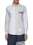 Main View - Click To Enlarge - THOM BROWNE  - POCKET DETAIL GINGHAM CHECK OXFORD SHIRT